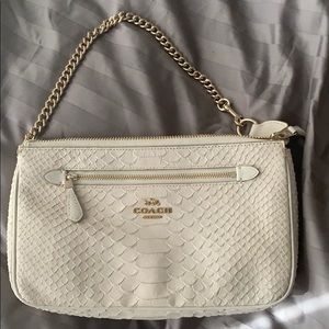 Coach Snakeskin clutch